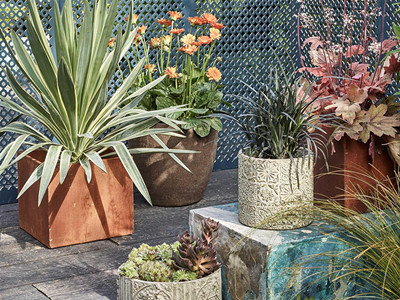 corten planter